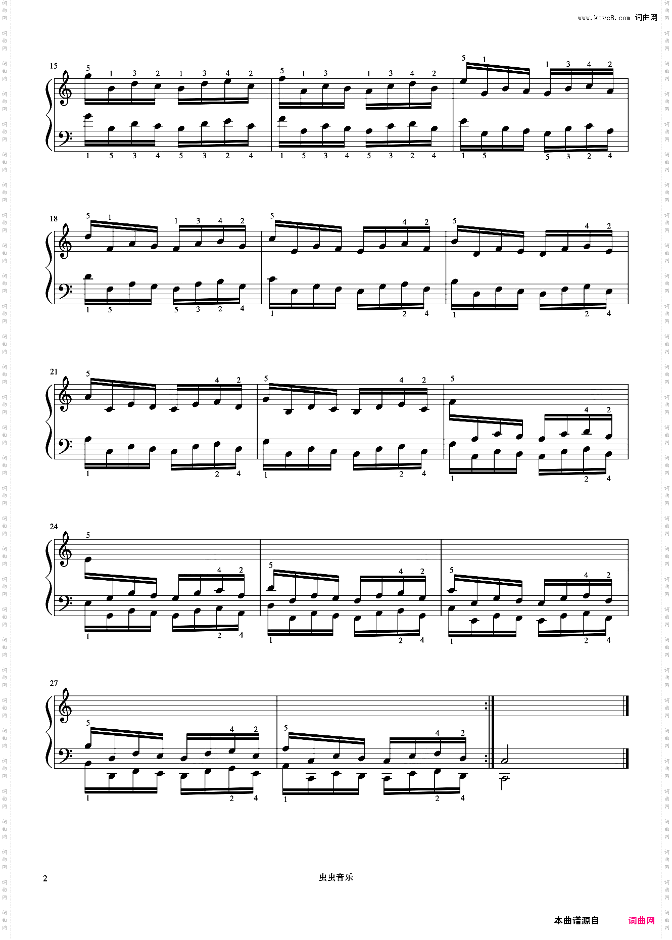 练习19《哈农 钢琴练指法》