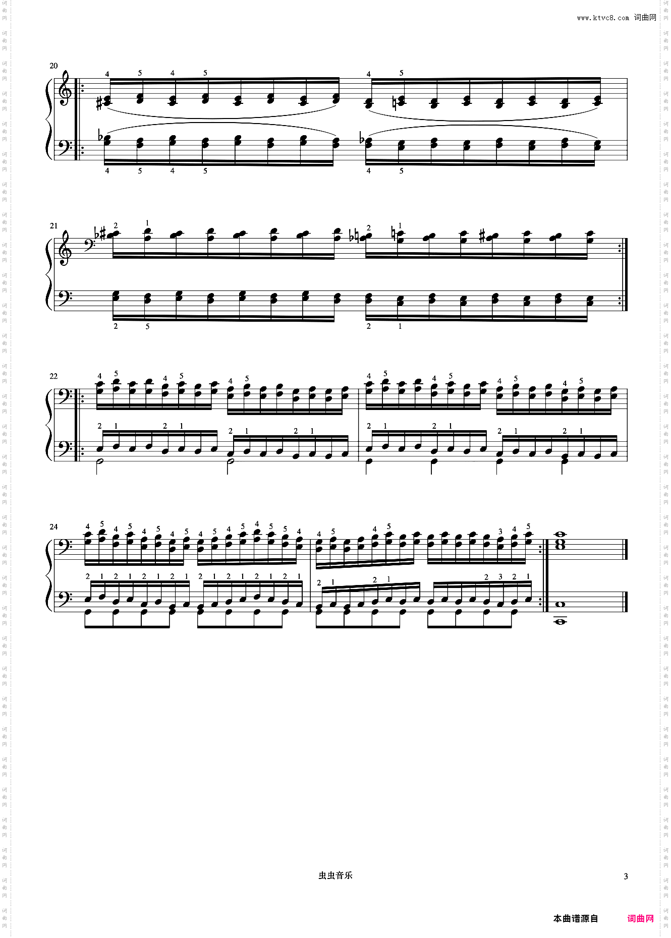 练习55《哈农 钢琴练指法》