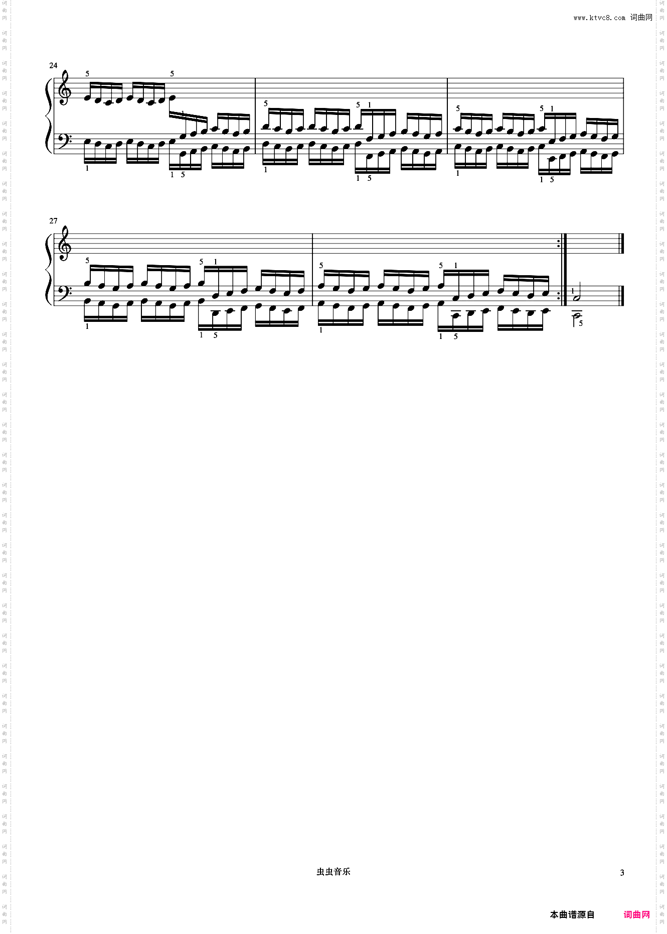 练习23《哈农 钢琴练指法》