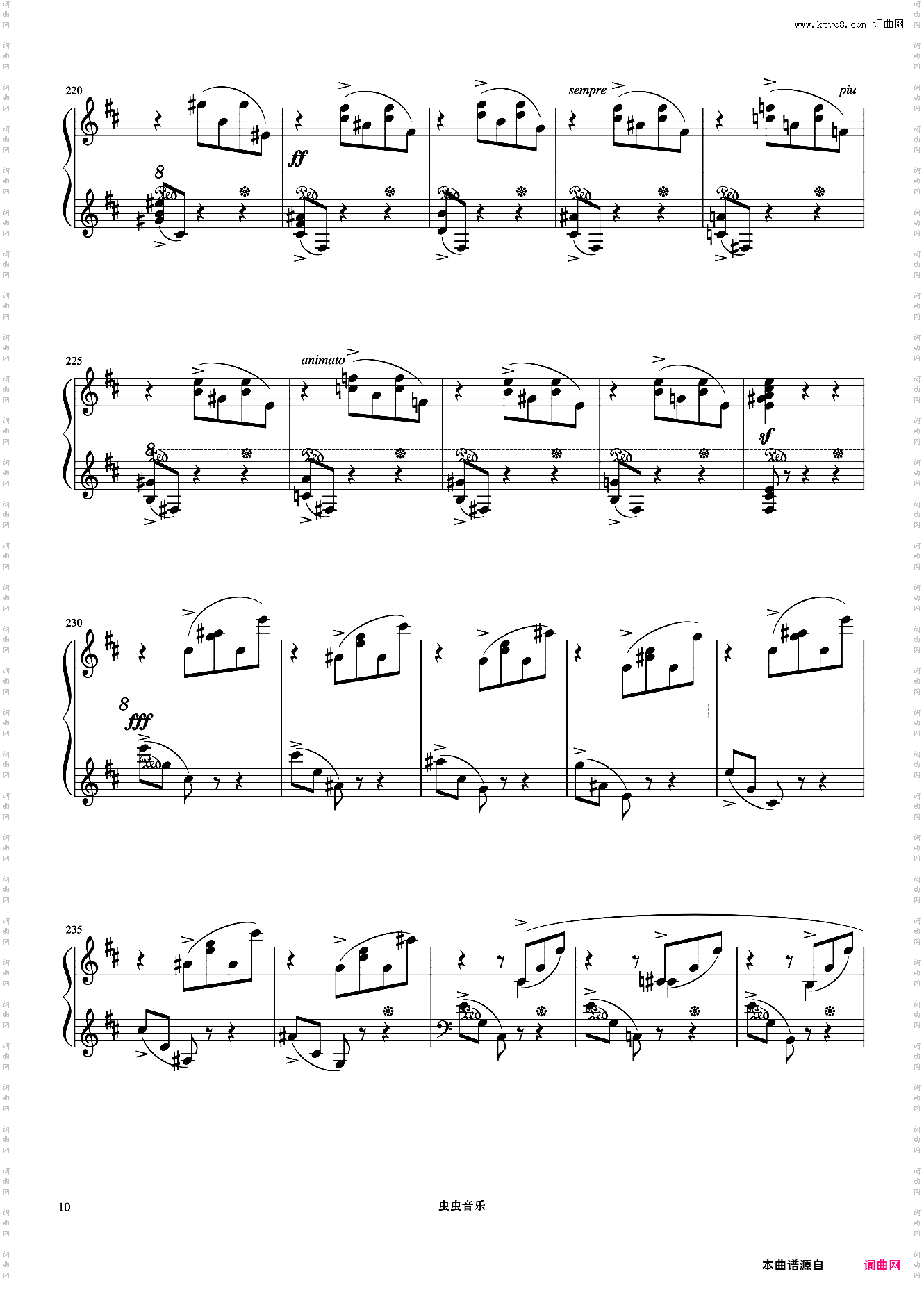 10级 谐谑曲No·20《中国院钢琴考级曲目》