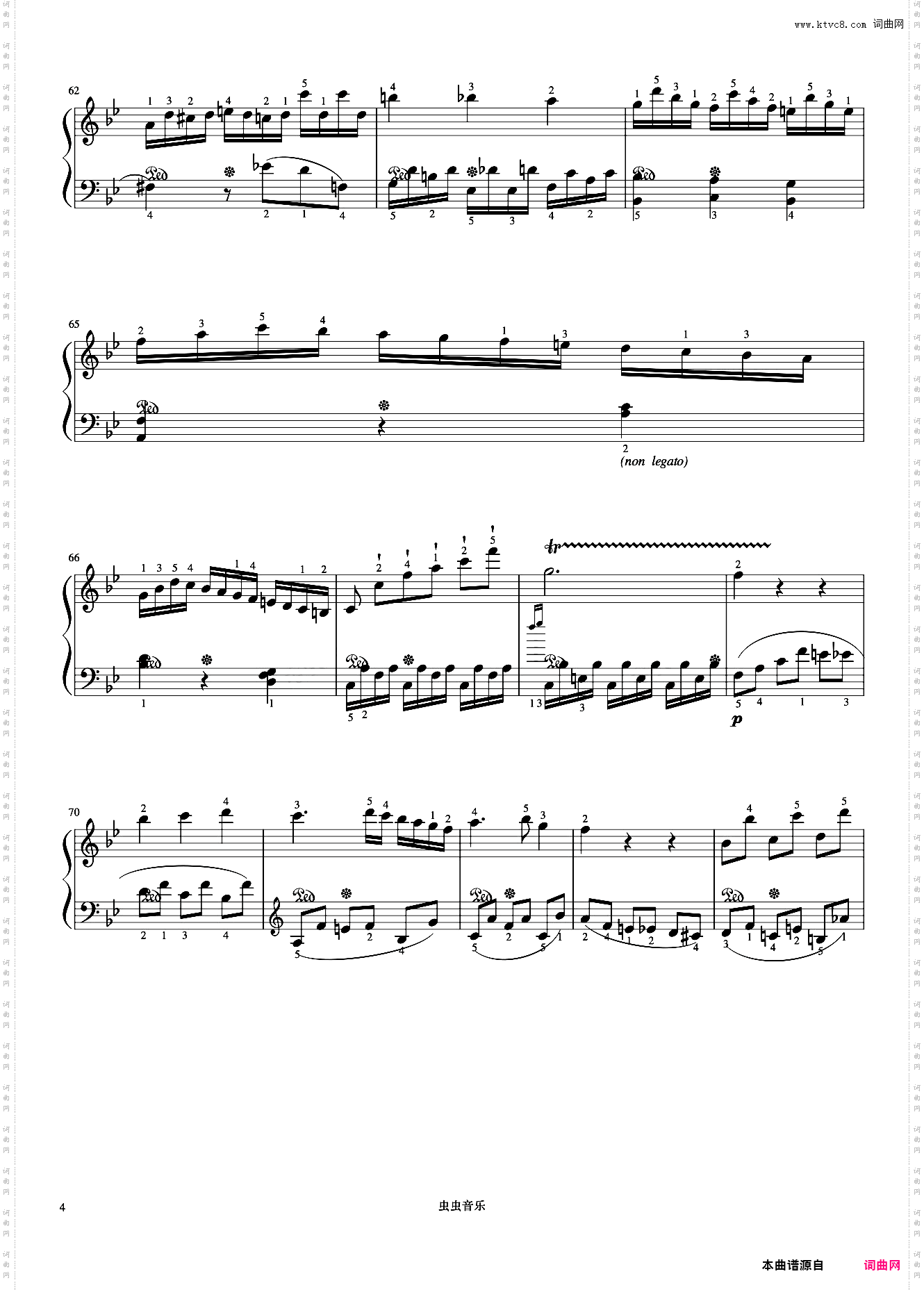 8级 奏鸣曲bB大调第一乐章《中国院钢琴考级曲目》