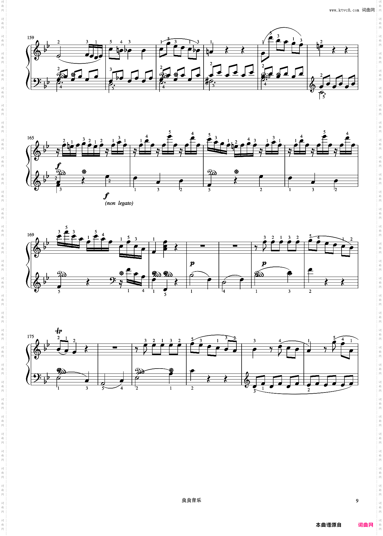 8级 奏鸣曲bB大调第一乐章《中国院钢琴考级曲目》