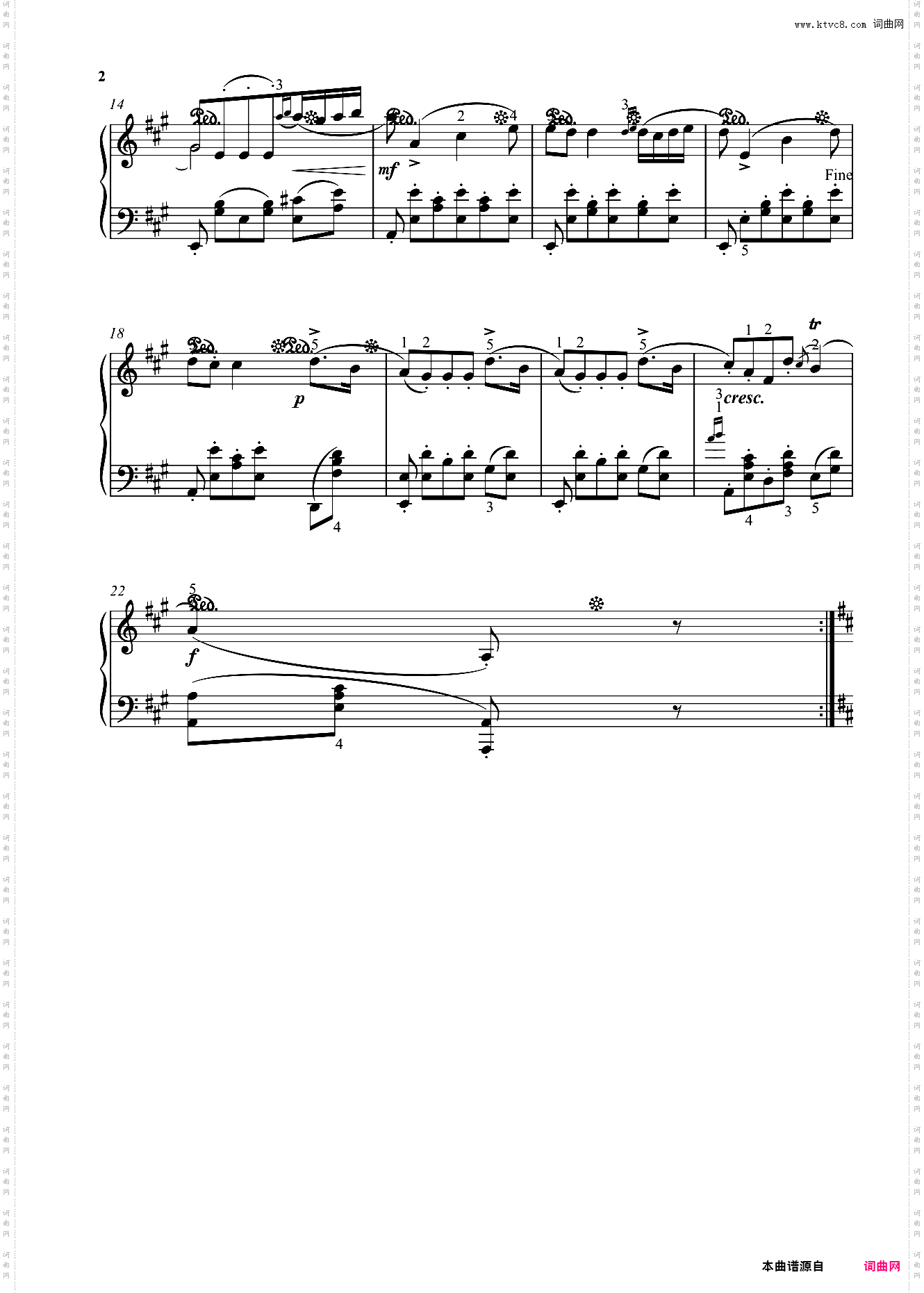 A大调小步舞曲