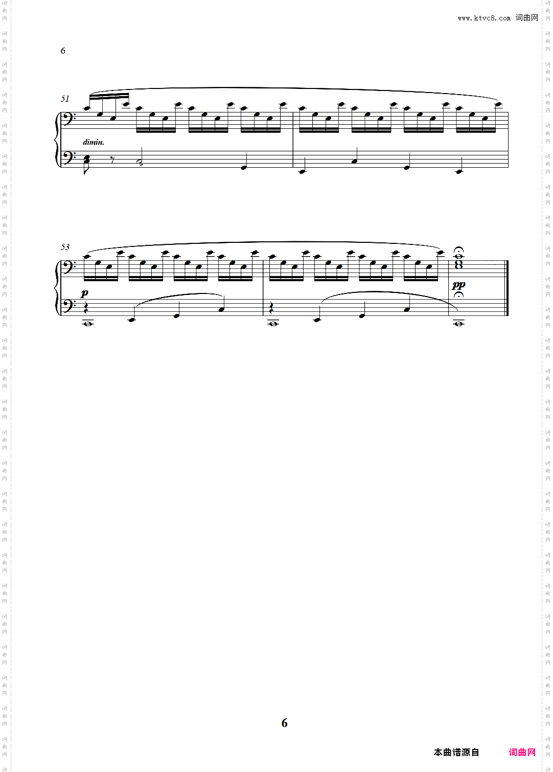 车尔尼299，No8