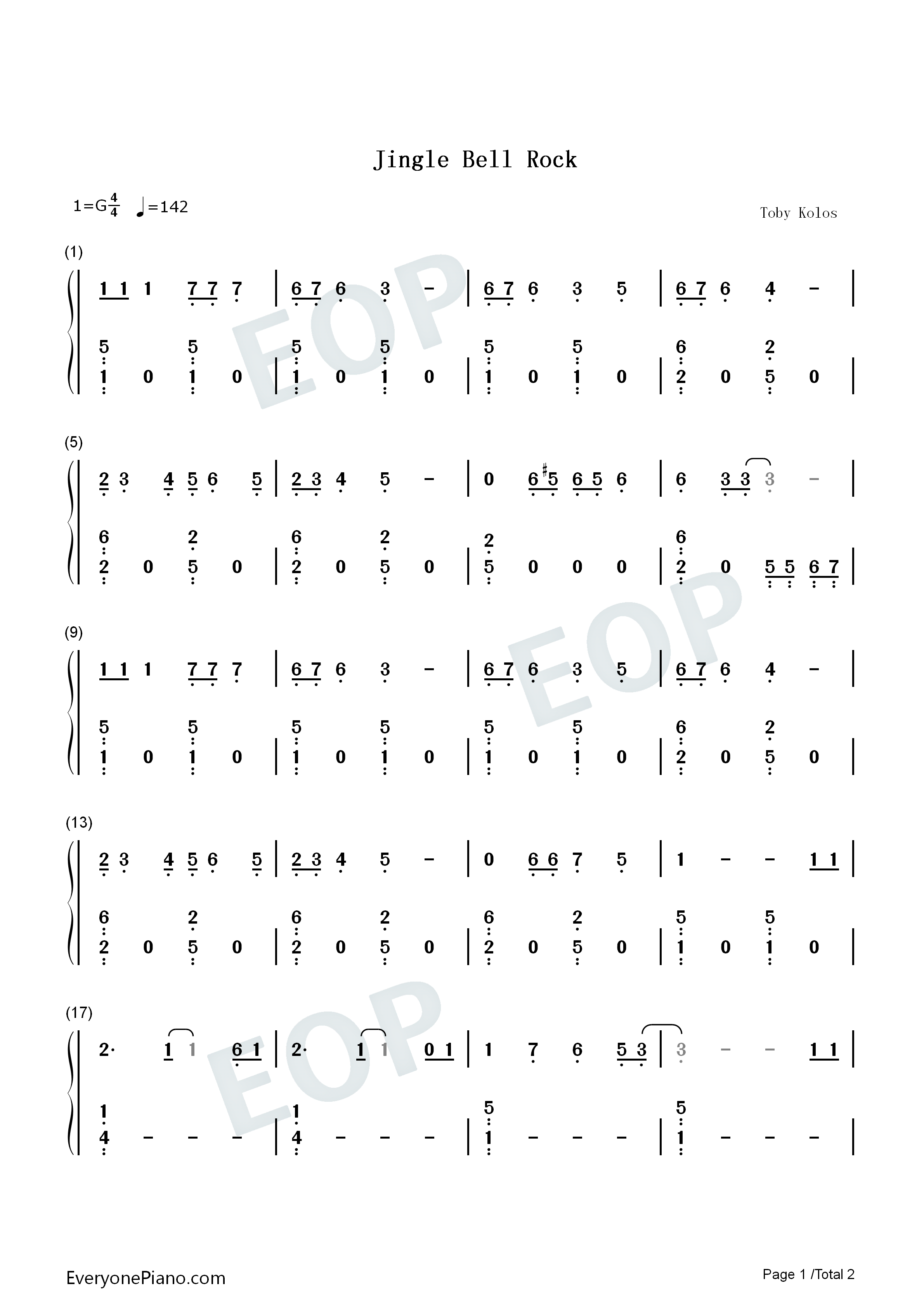 Jingle Bell Rock_简单版