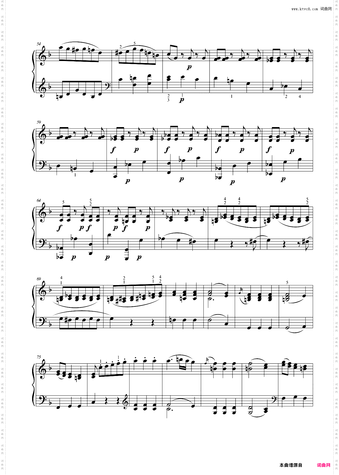 第七级 奏鸣曲K·332第一乐章