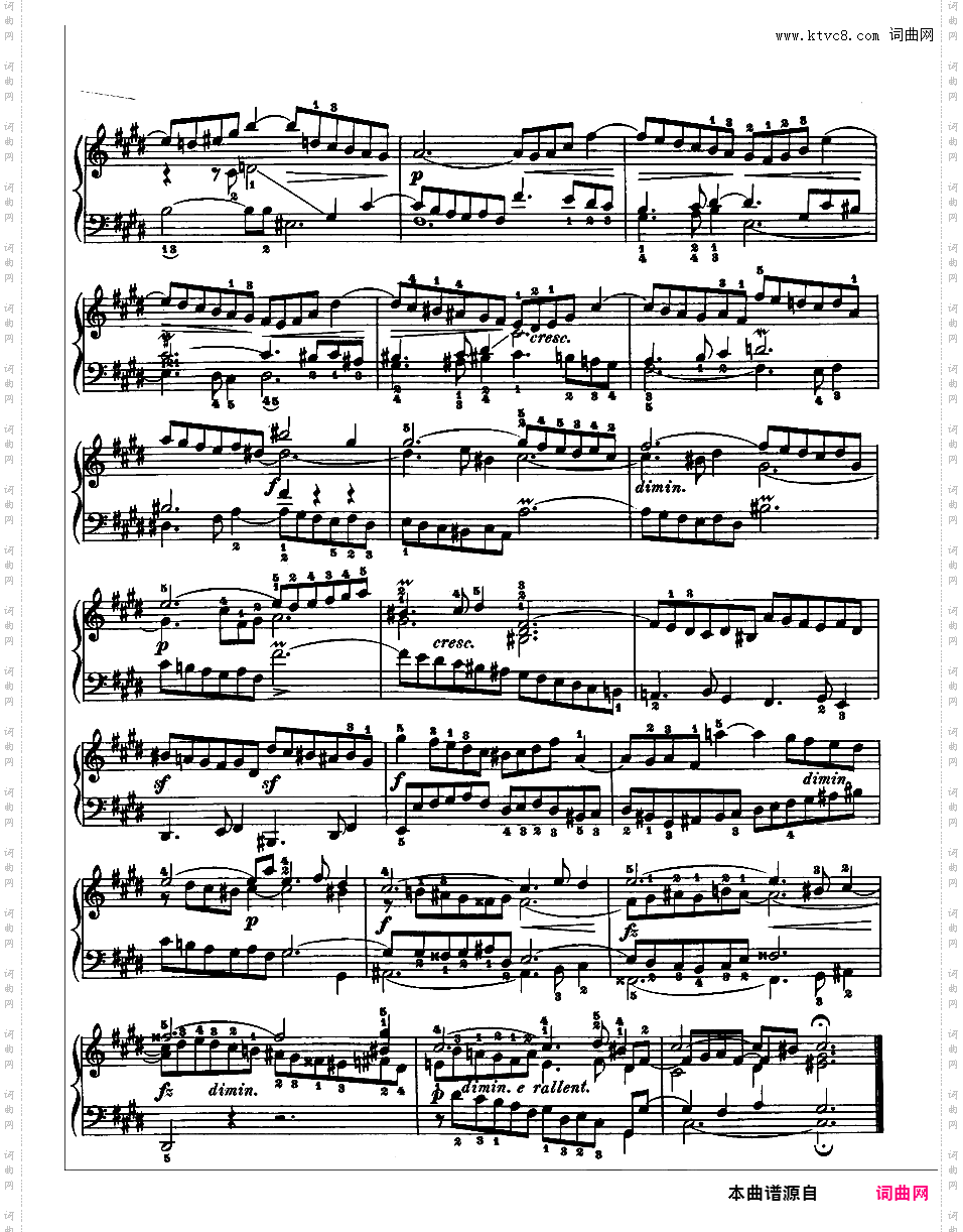 《平均律钢琴曲集第一卷》The Well Tempered ClavierPrelude & Fugue 04