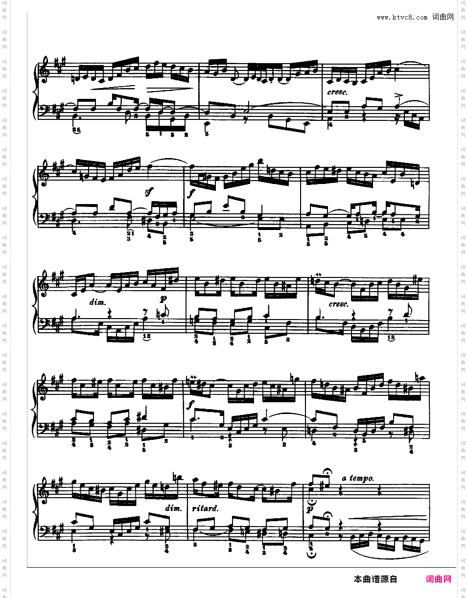 《平均律钢琴曲集第二卷》The Well Tempered ClavierPrelude & Fugue 14