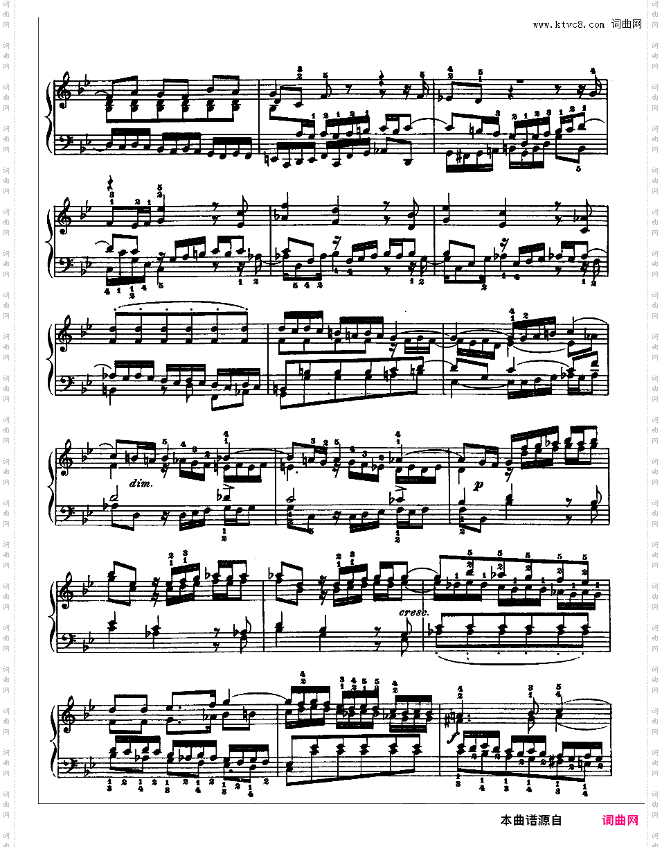 《平均律钢琴曲集第二卷》The Well Tempered ClavierPrelude & Fugue 16