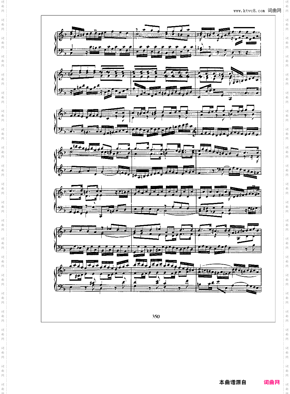 英国组曲 English Suites BWV 806-811English Suite No 4 in F· BWV 809
