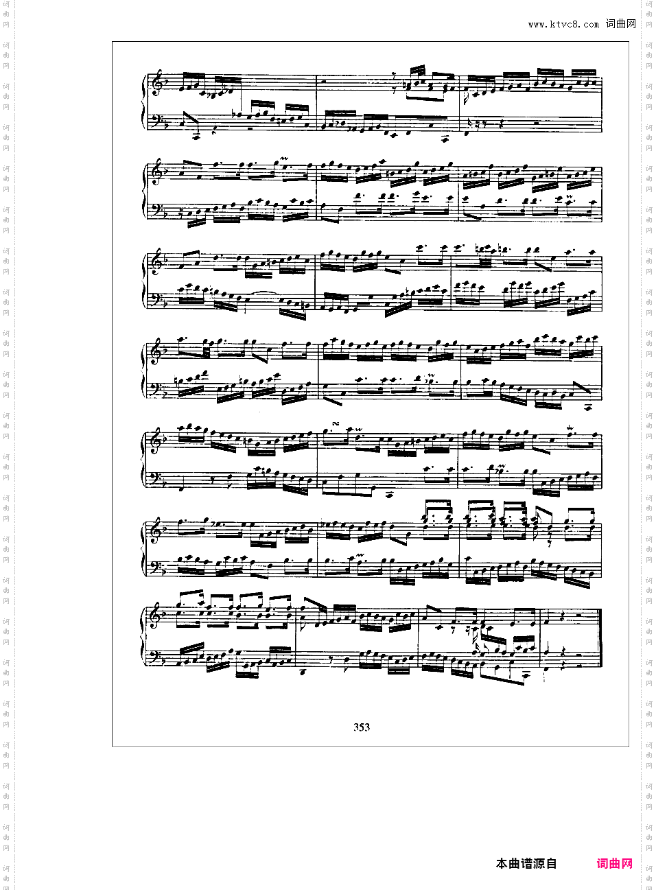 英国组曲 English Suites BWV 806-811English Suite No 4 in F· BWV 809