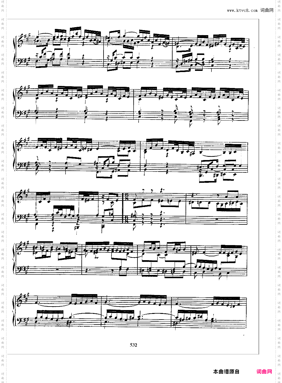 7首托卡塔Toccata BWV 910-916Bach bwv910 Toccata in f#
