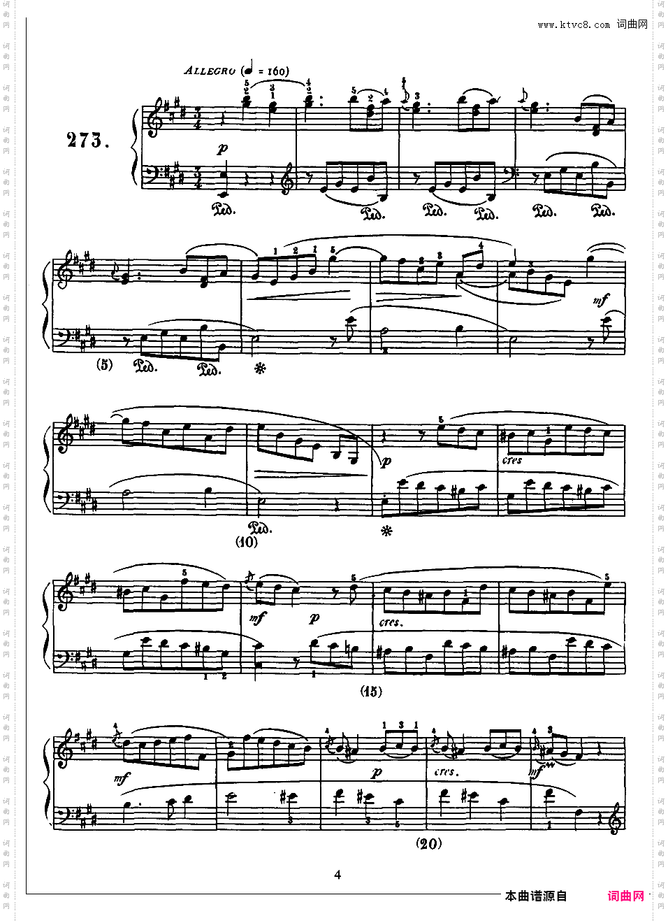 500首钢琴奏鸣曲共33册Scarlatti Sonatas 272-285