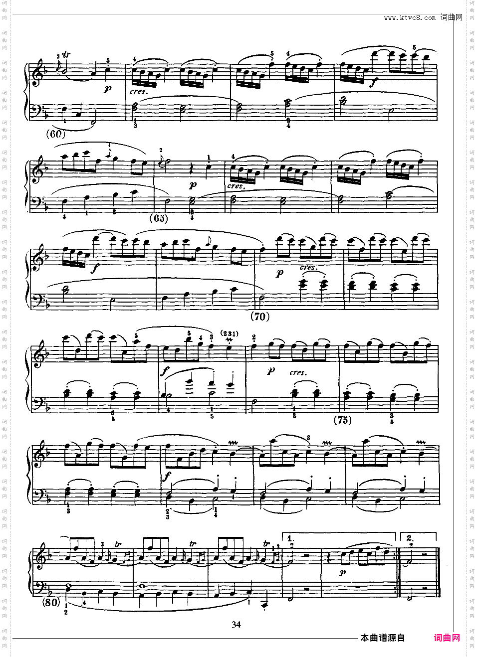 500首钢琴奏鸣曲共33册Scarlatti Sonatas 272-285