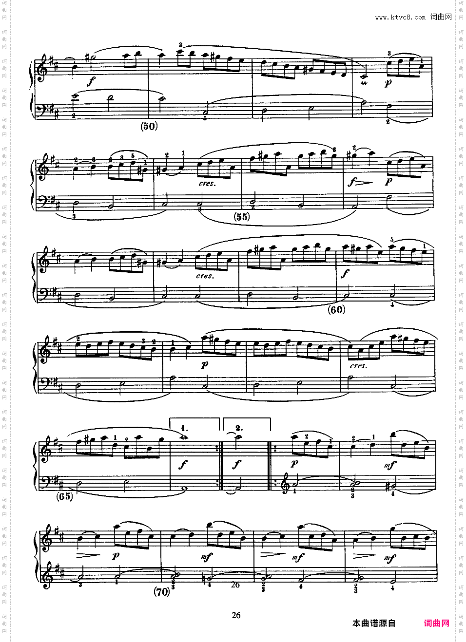 500首钢琴奏鸣曲共33册Scarlatti Sonatas 301-315