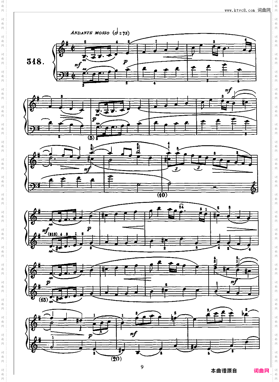 500首钢琴奏鸣曲共33册Scarlatti Sonatas 316-330