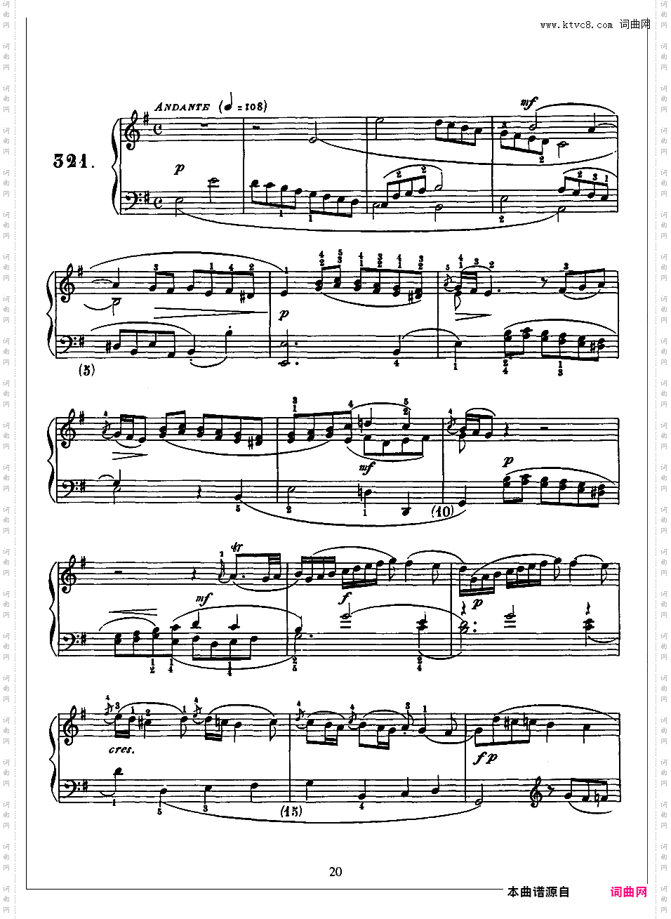 500首钢琴奏鸣曲共33册Scarlatti Sonatas 316-330