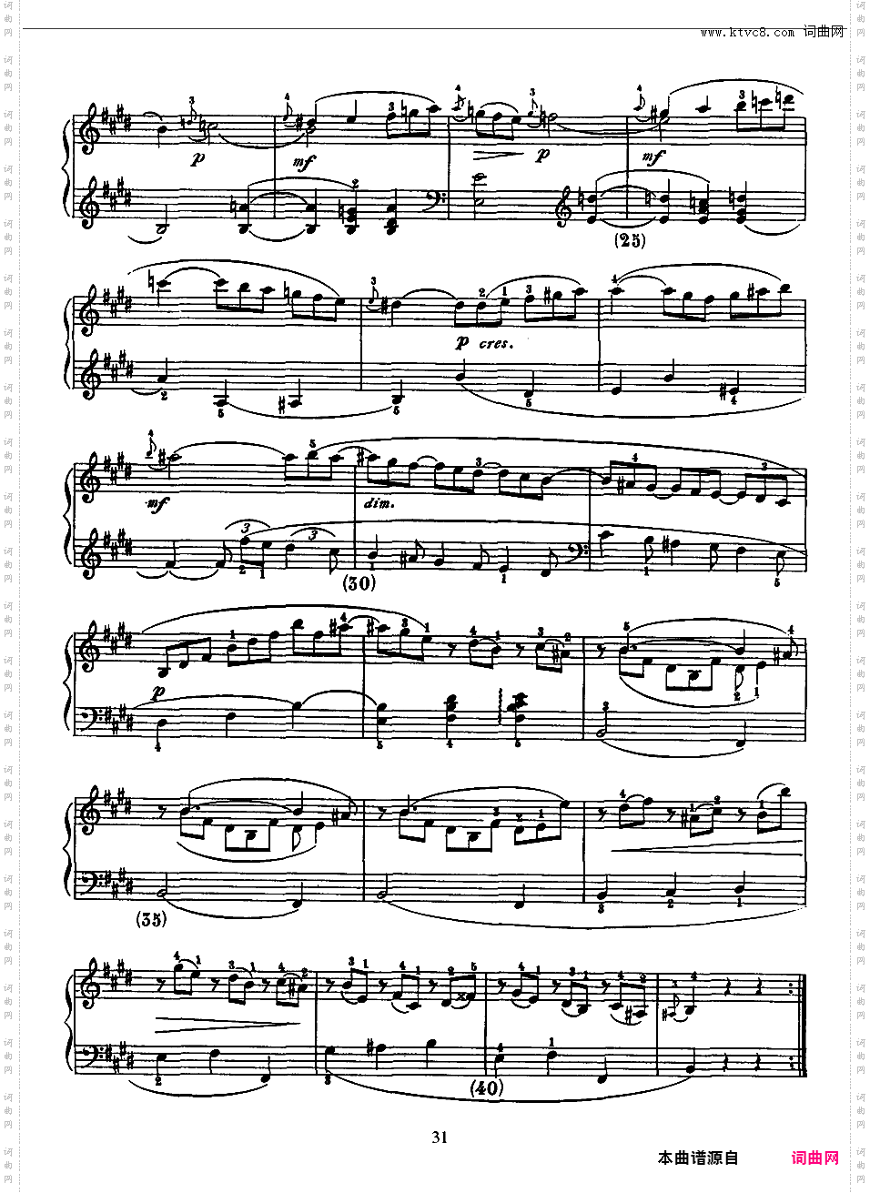 500首钢琴奏鸣曲共33册Scarlatti Sonatas 316-330