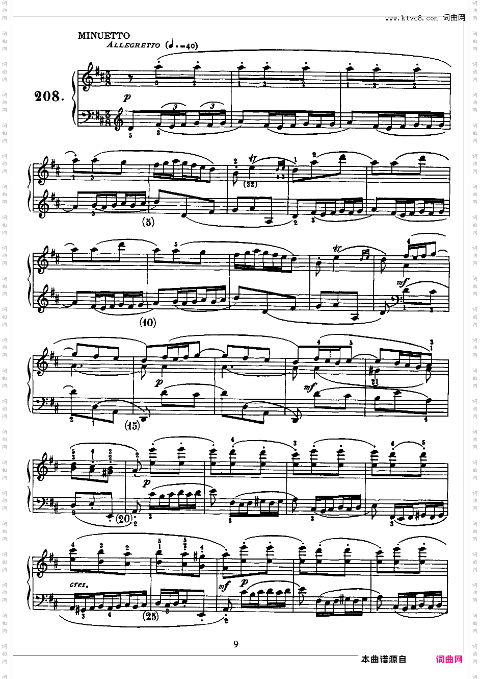 500首钢琴奏鸣曲共33册Scarlatti Sonatas 206-220