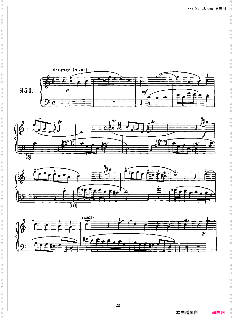500首钢琴奏鸣曲共33册Scarlatti Sonatas 246-258
