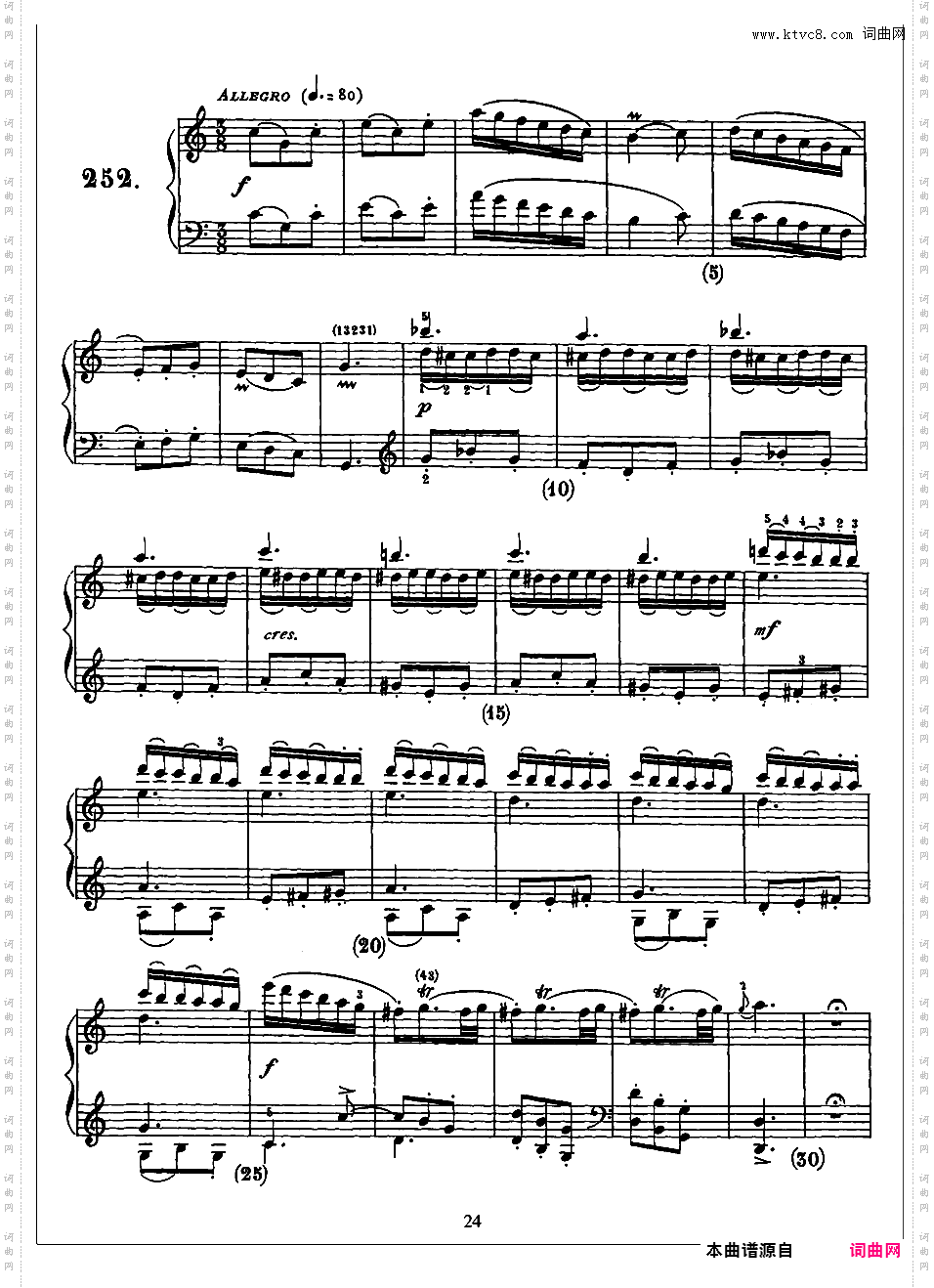 500首钢琴奏鸣曲共33册Scarlatti Sonatas 246-258