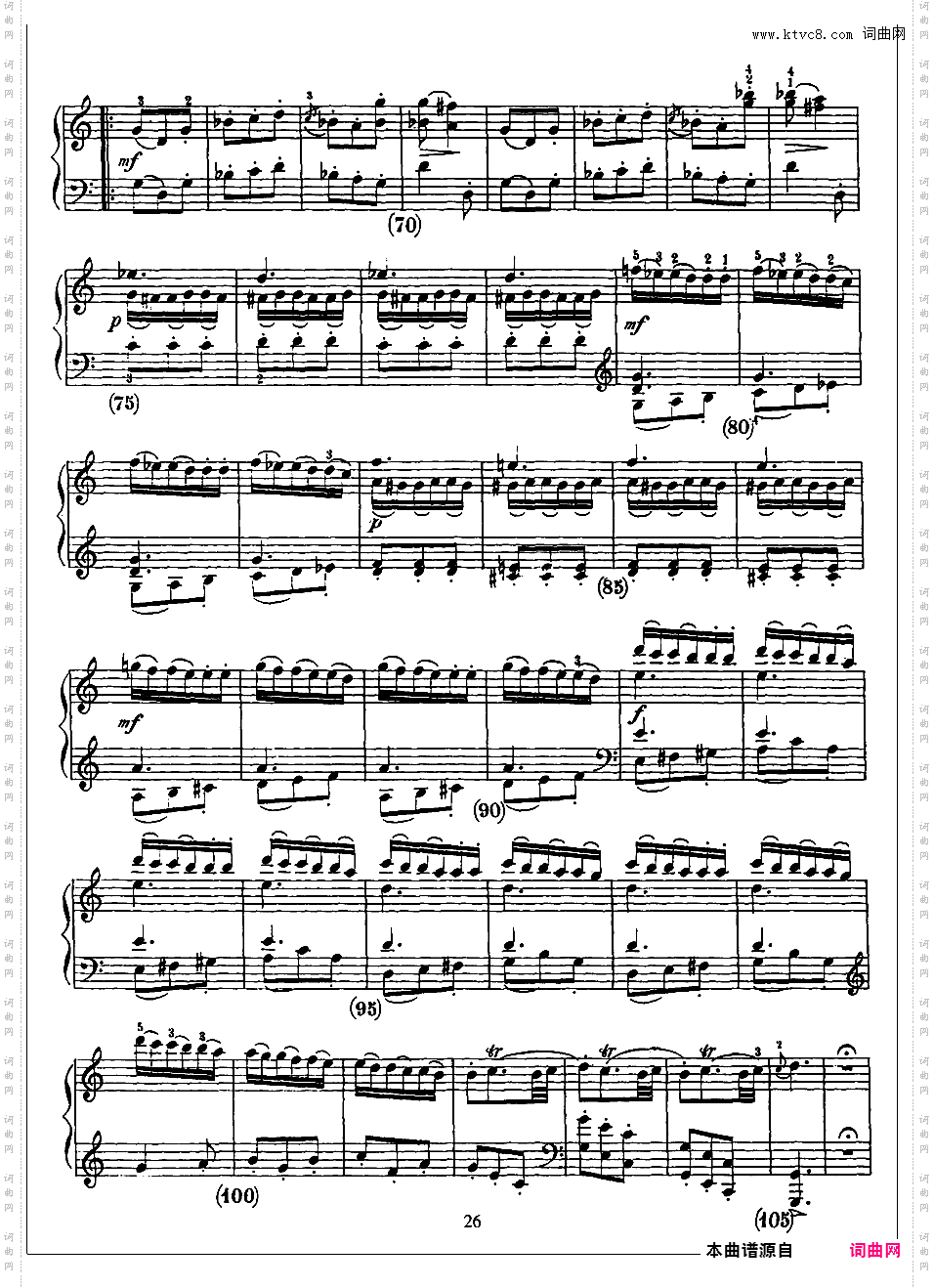 500首钢琴奏鸣曲共33册Scarlatti Sonatas 246-258