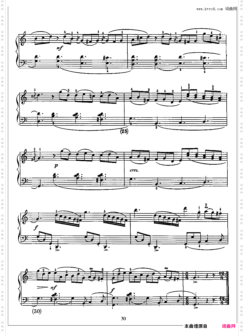 500首钢琴奏鸣曲共33册Scarlatti Sonatas 246-258