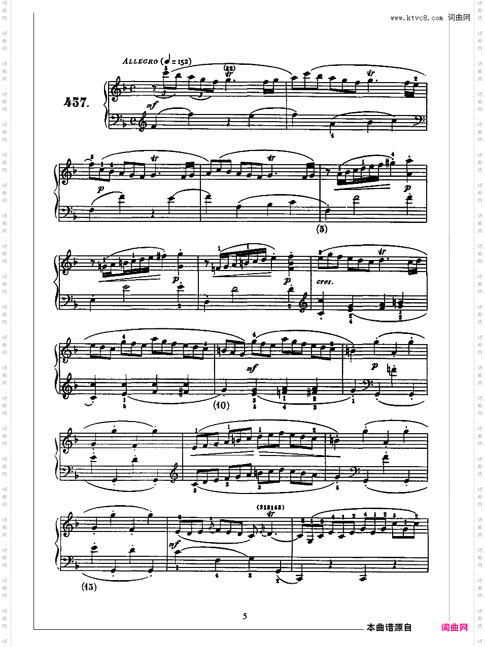 500首钢琴奏鸣曲共33册Scarlatti Sonatas 436-450