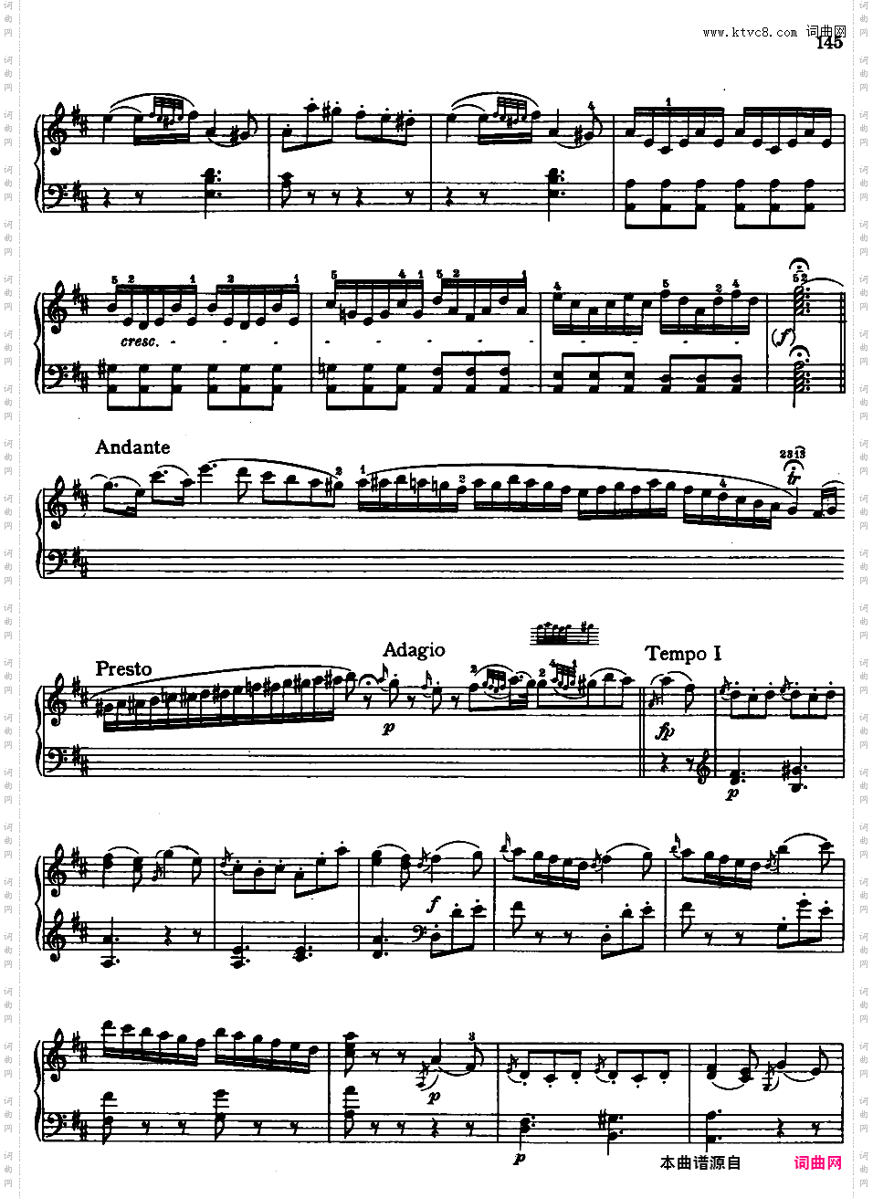 钢琴奏鸣曲全集 Piano Sonatas莫扎特奏鸣曲 k311