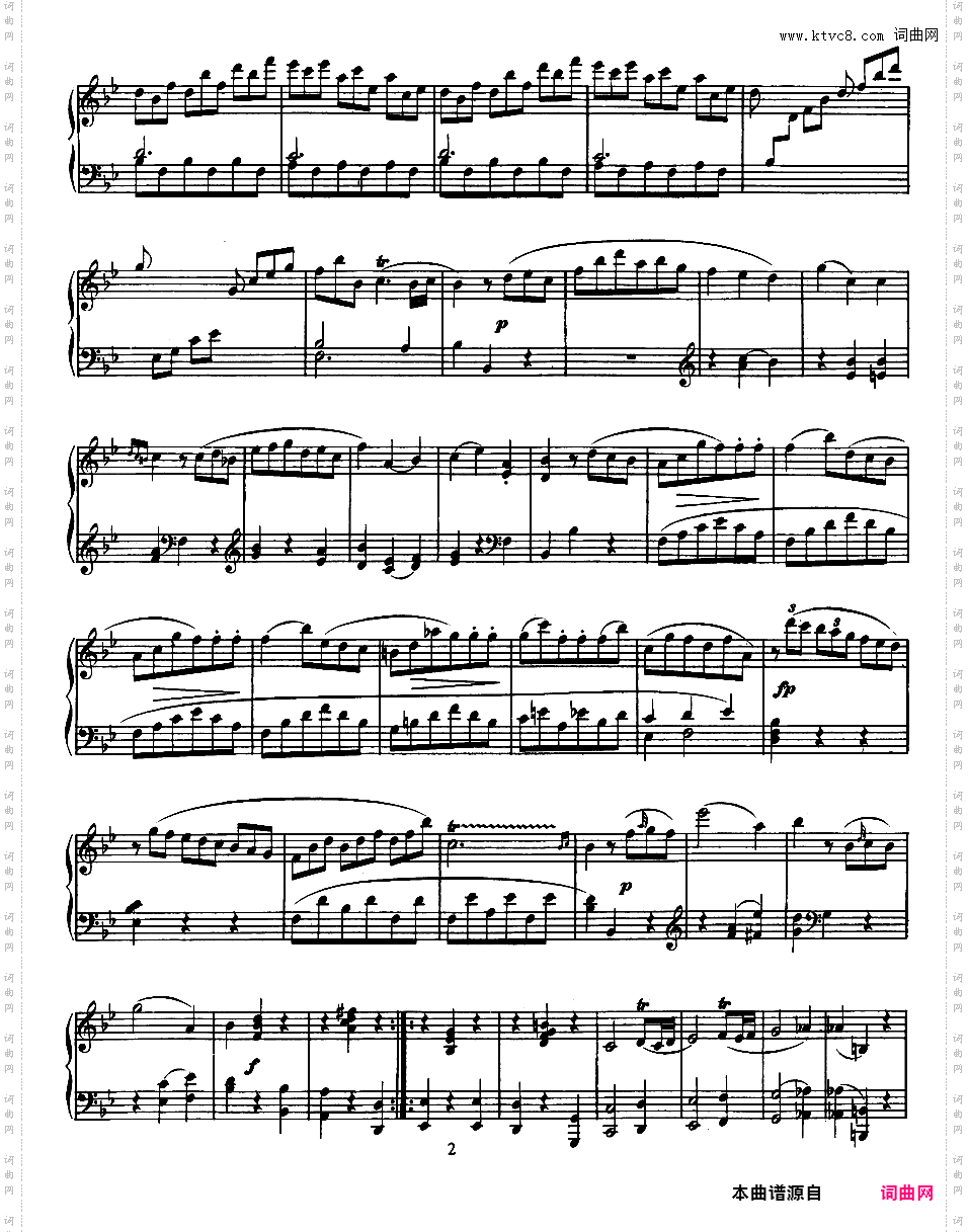 g小调快板 Allegro in g Minor K·312/590d