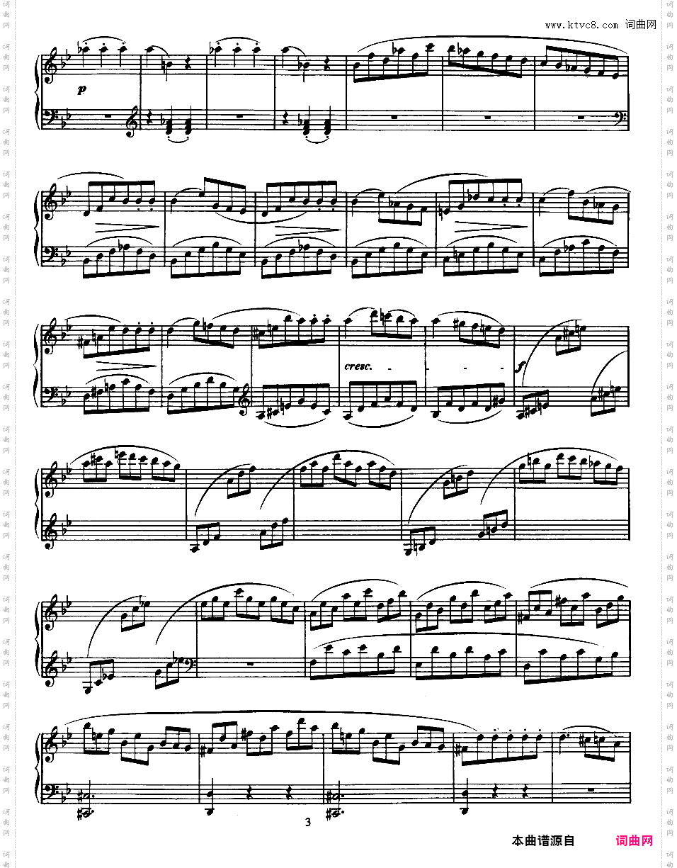 g小调快板 Allegro in g Minor K·312/590d
