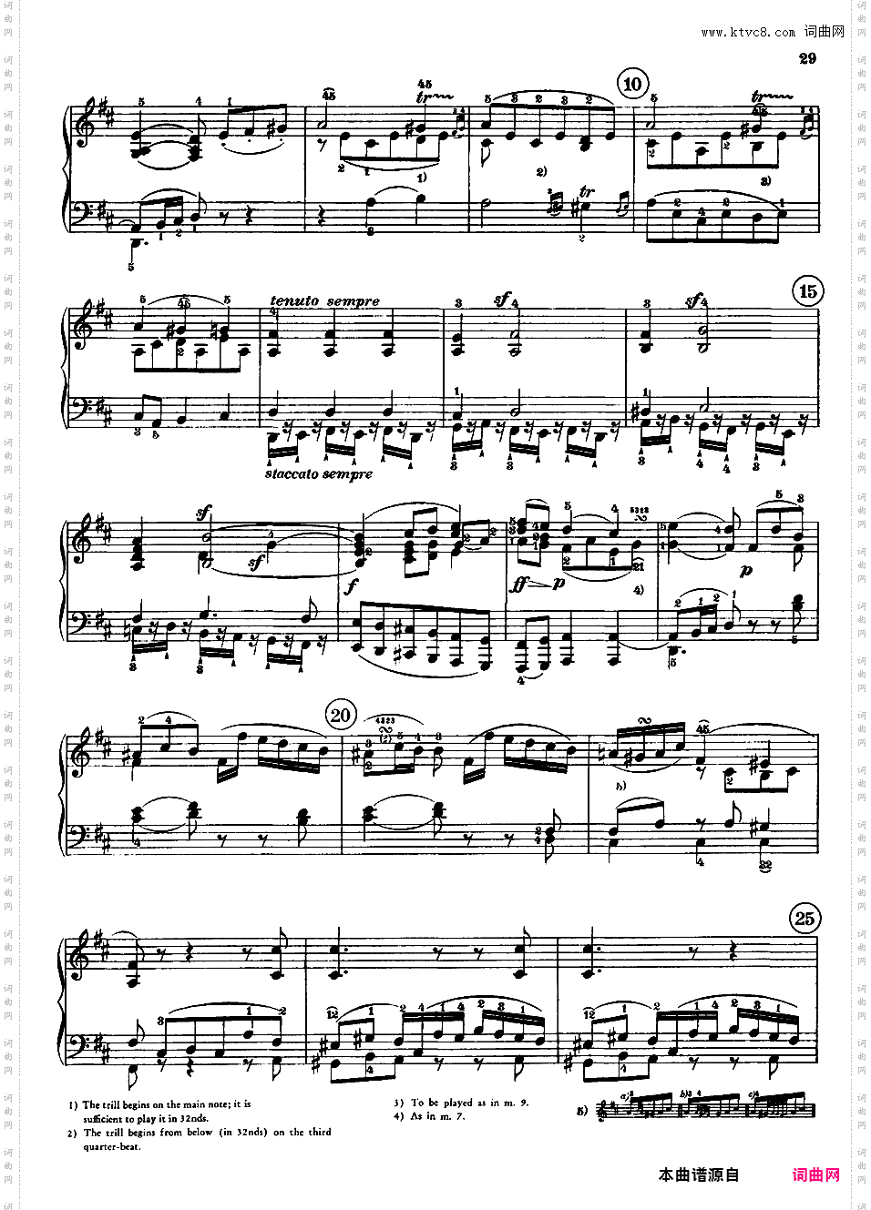 A大调第二钢琴奏鸣曲 Op·2-2