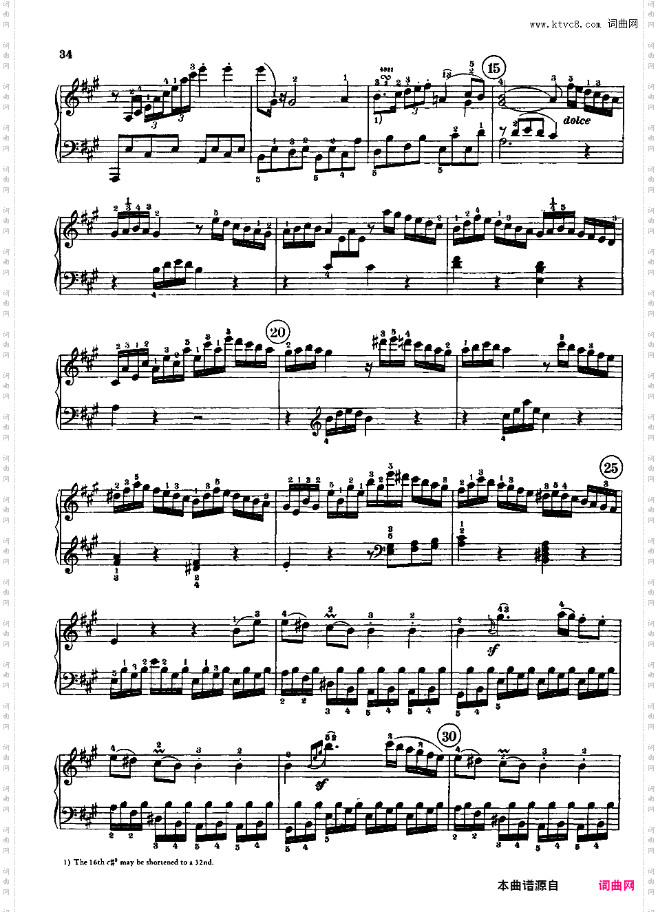 A大调第二钢琴奏鸣曲 Op·2-2