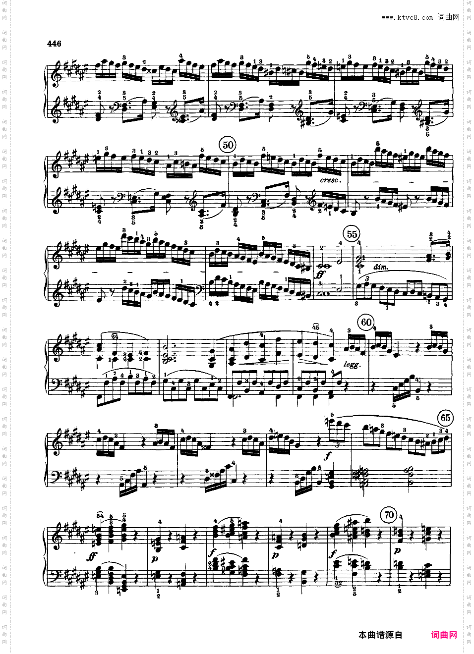 升F大调第二十四钢琴奏鸣曲 Op·78