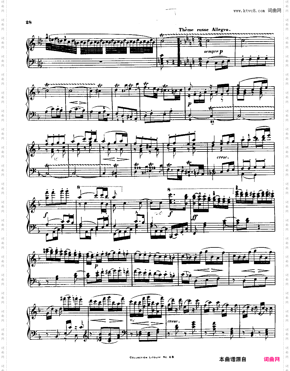 F大调第七弦乐四重奏 String Quartet No·7 in F Major Op·59-1