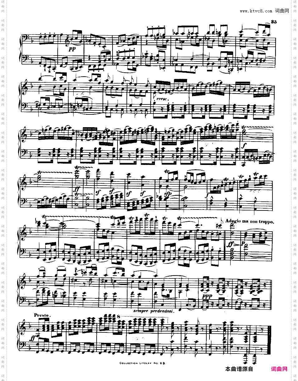F大调第七弦乐四重奏 String Quartet No·7 in F Major Op·59-1