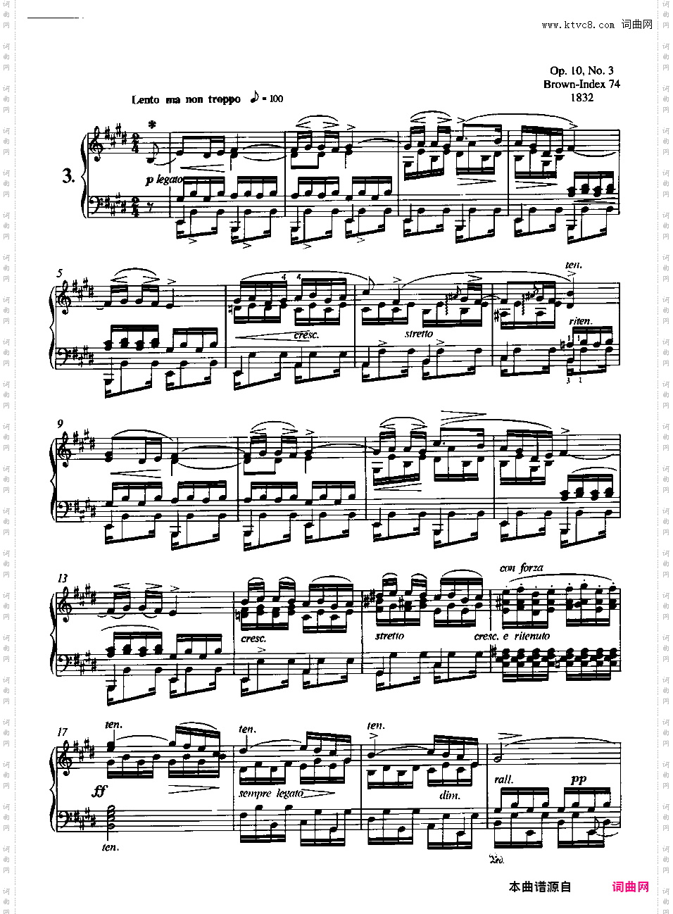 12首练习曲 Op·10Chopin op10 Etudes 版本一