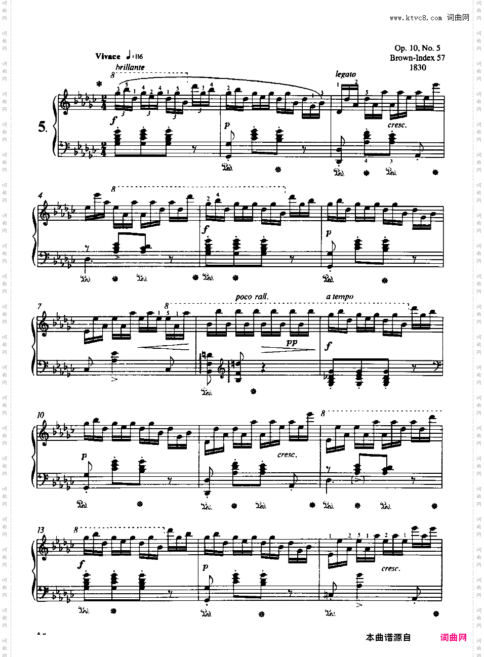 12首练习曲 Op·10Chopin op10 Etudes 版本一