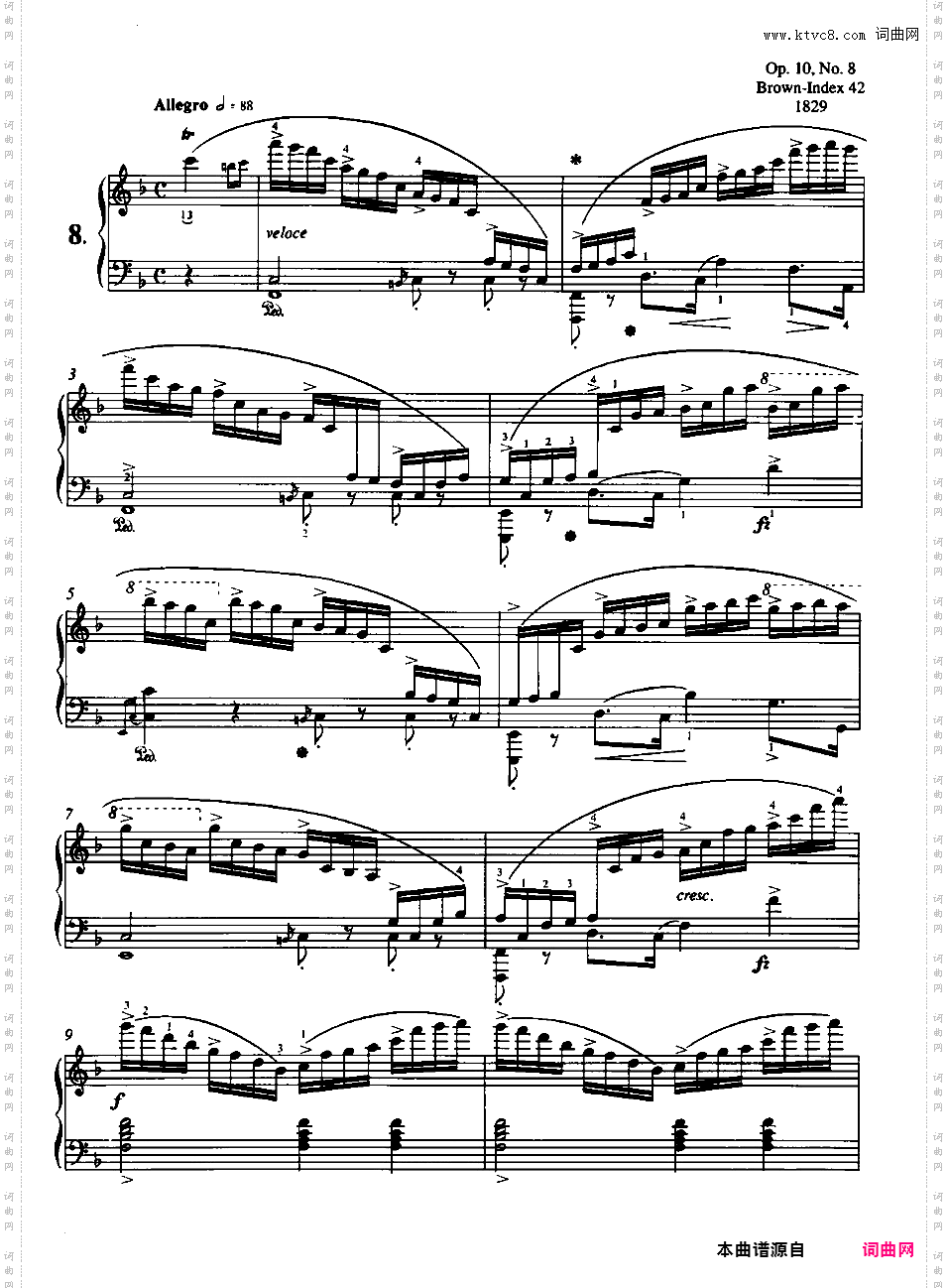 12首练习曲 Op·10Chopin op10 Etudes 版本一