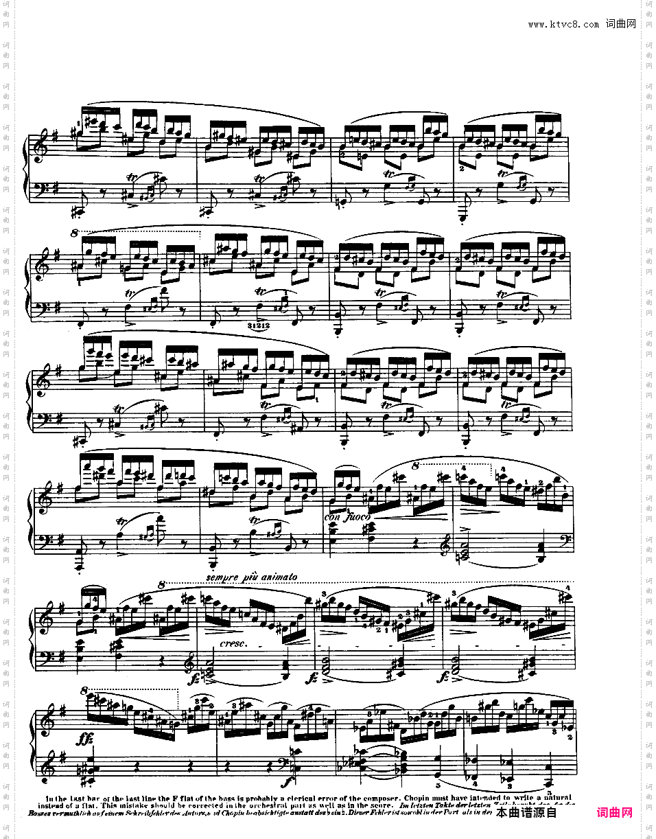e小调第一钢琴协奏曲 Op·11Chopin op11 Piano Concerto #1 in e 版本二