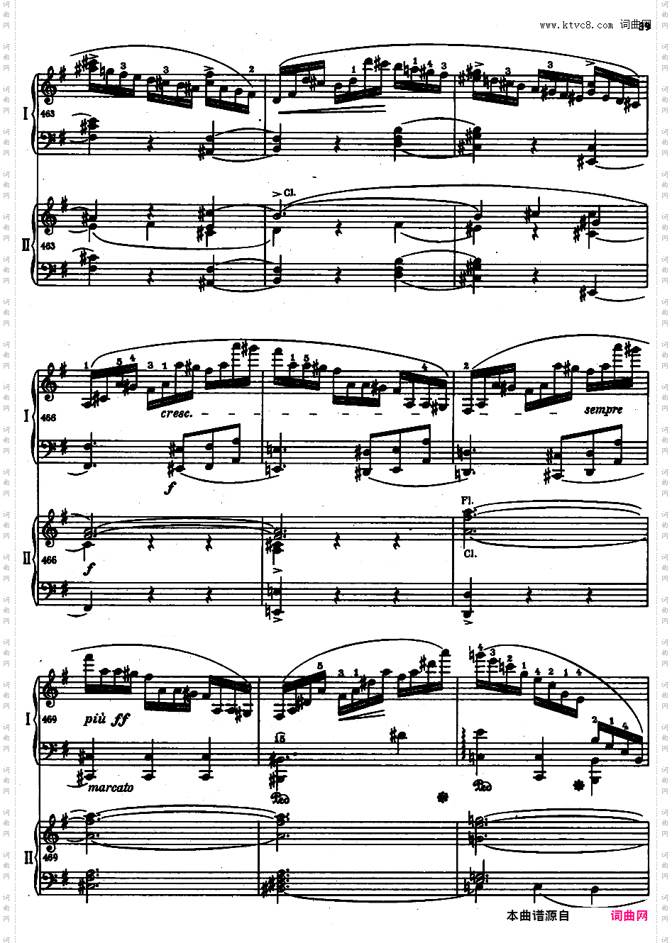 e小调第一钢琴协奏曲 Op·11Chopin op11 Piano Concerto #1 in e 双钢琴版