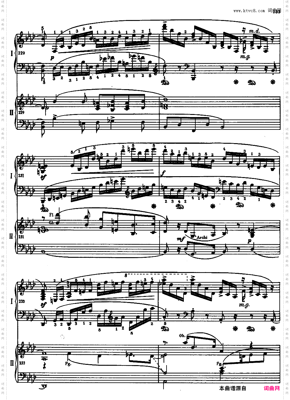 f小调第二钢琴协奏曲 Op·21Chopin op21 Piano Concerto #2 in f 双钢琴版本