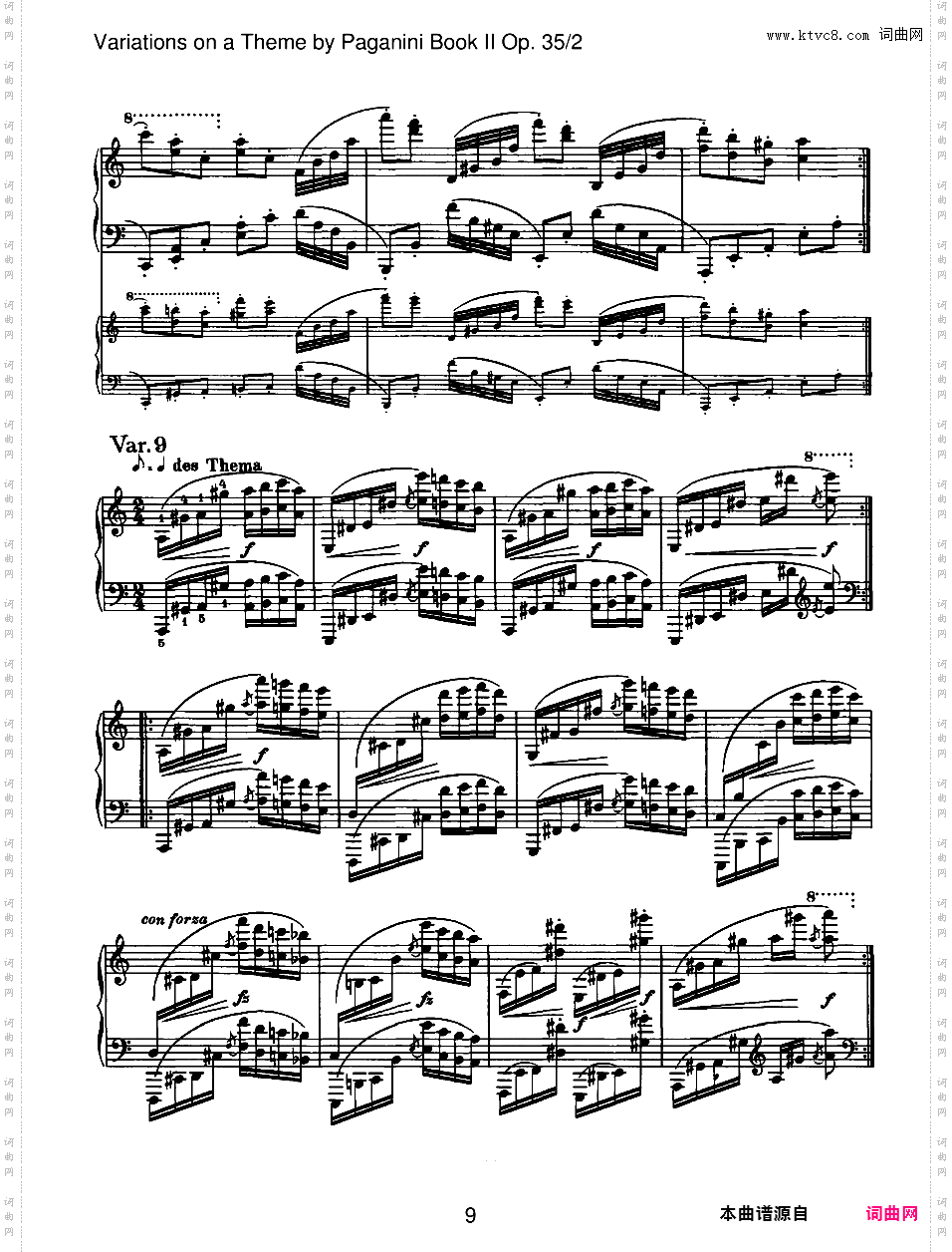 帕格尼尼主题变奏曲 Variations on a Theme by Paganini Op·35Brahms op035n2 Variations on a Theme by Paganini Book II