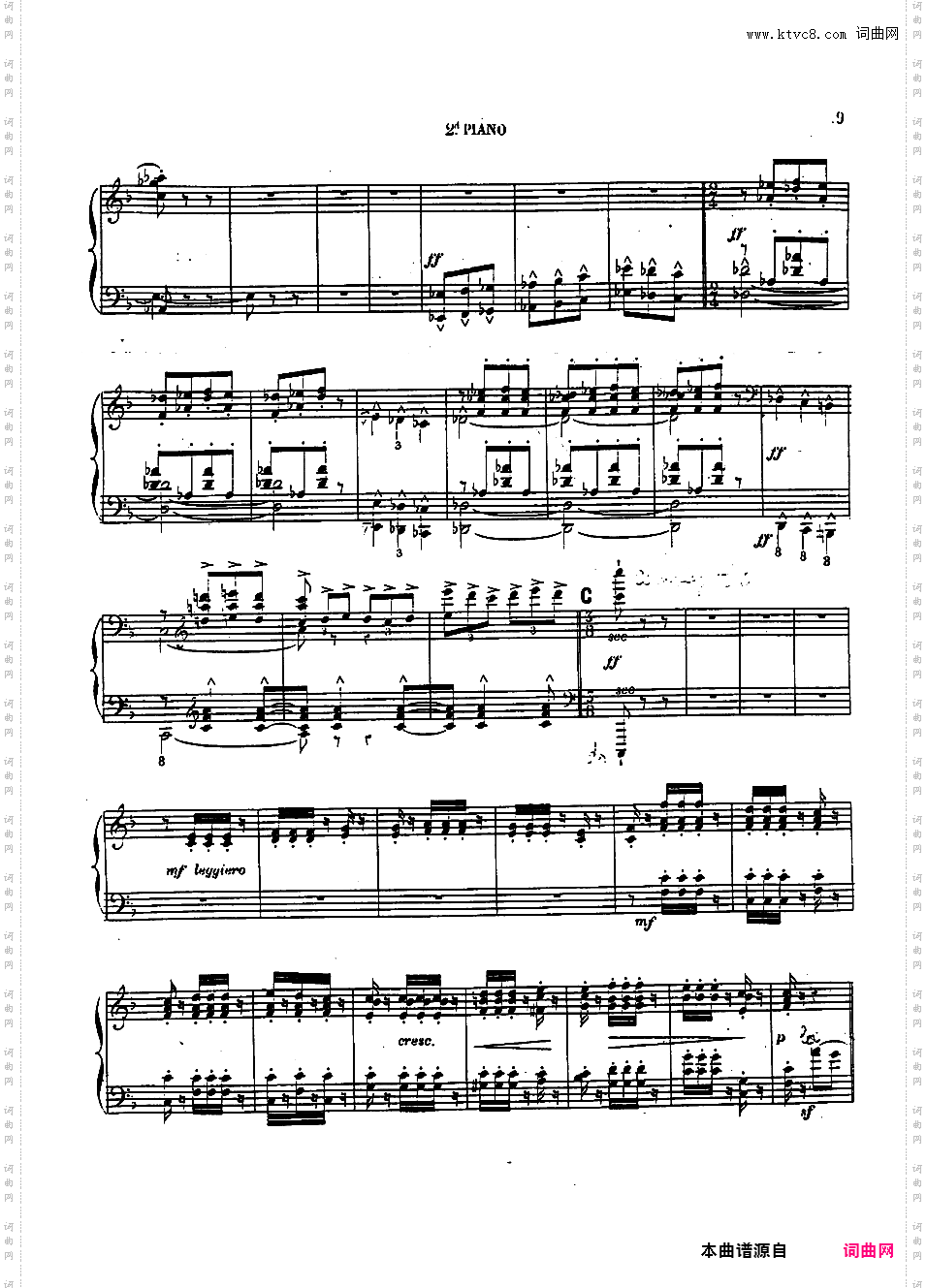 西班牙狂想曲 Espana RapsodieChabrier Espan?a two pianos - secondo