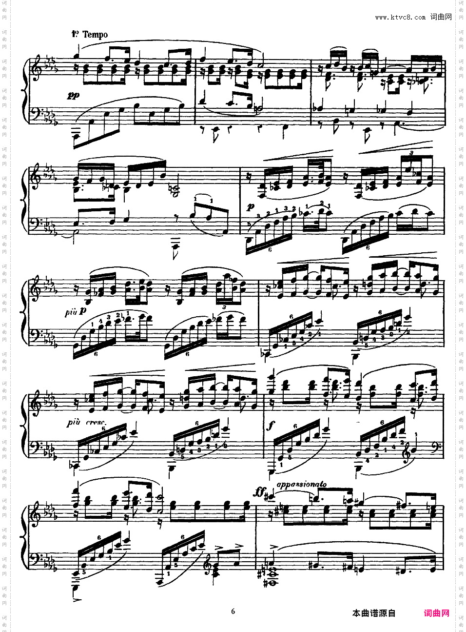 降D大调夜曲 Nocturne in D Flat Major