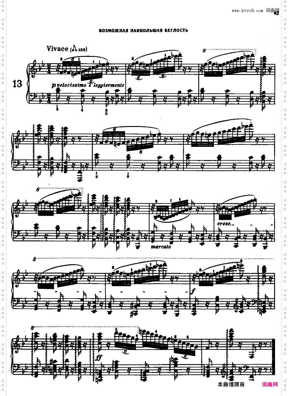 手指灵巧练习曲 The Art of Finger Dexterity Op·740Czerny op740-II