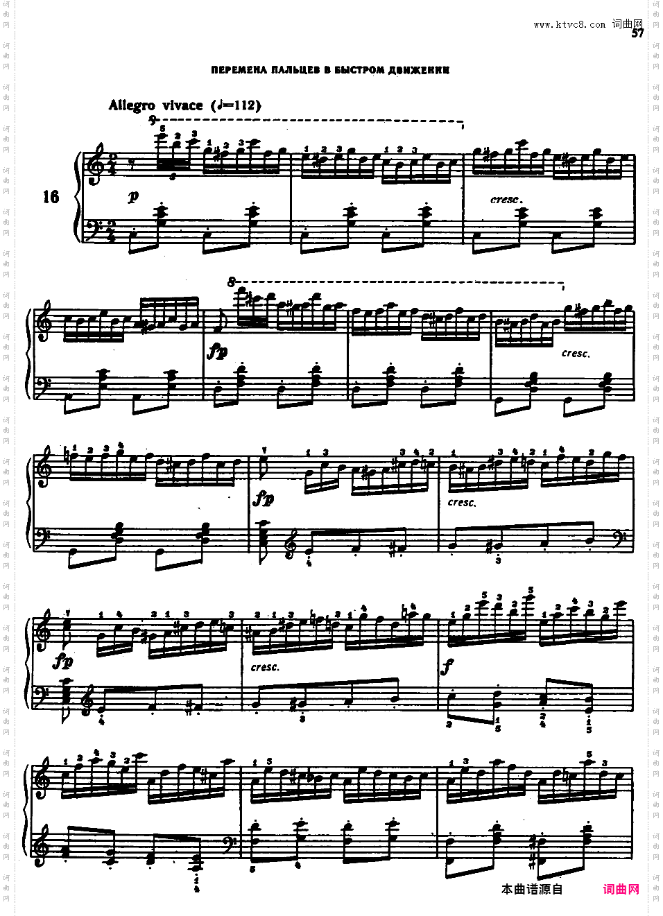 手指灵巧练习曲 The Art of Finger Dexterity Op·740Czerny op740-II