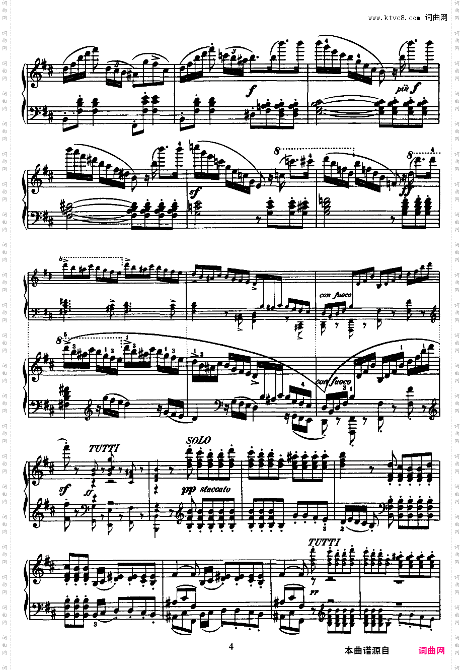 B大调华丽随想曲 Capriccio Brillante in B Major Op·22 - 为钢琴与乐队而作