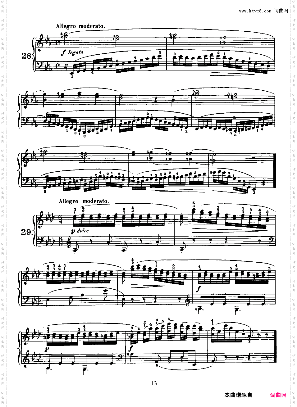 160首八小节练习曲 160 Eight-Measure Exercises Op·821Czerny-op821-160_Exercises_1-80