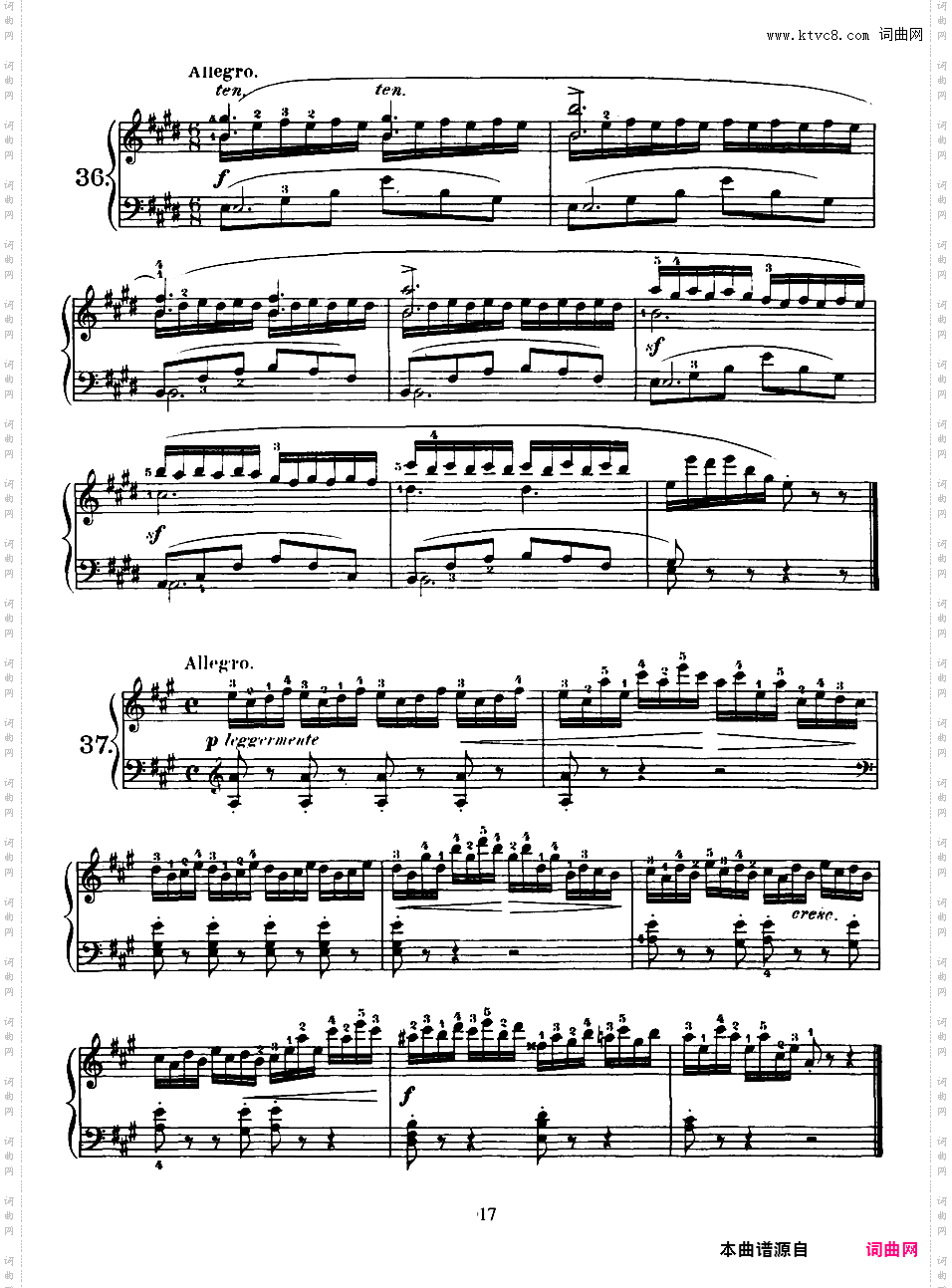 160首八小节练习曲 160 Eight-Measure Exercises Op·821Czerny-op821-160_Exercises_1-80